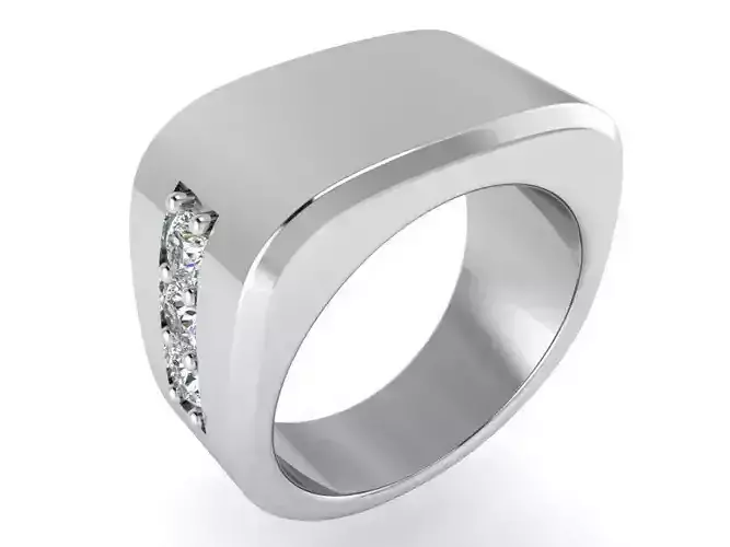 Rectangular Band Ring 2922
