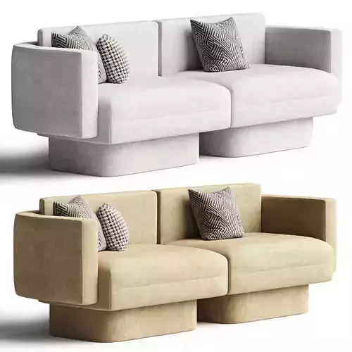 Nashville sofa by Bruno Moinard Editions 3D model