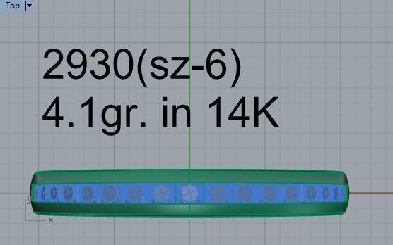 Channel Setting Band Ring 2930 3D print model_4