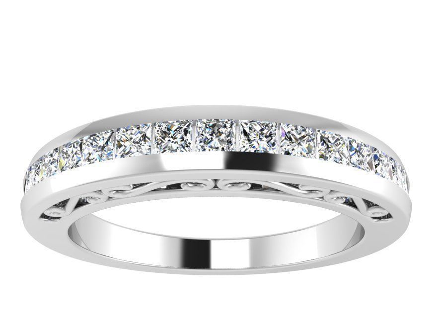 Channel Setting Band Ring 2930 3D print model_2