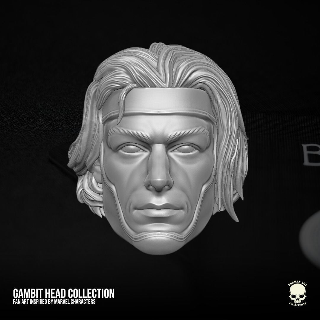 Gambit fan art collection 3D printable File For Action Figures 3D print model_19