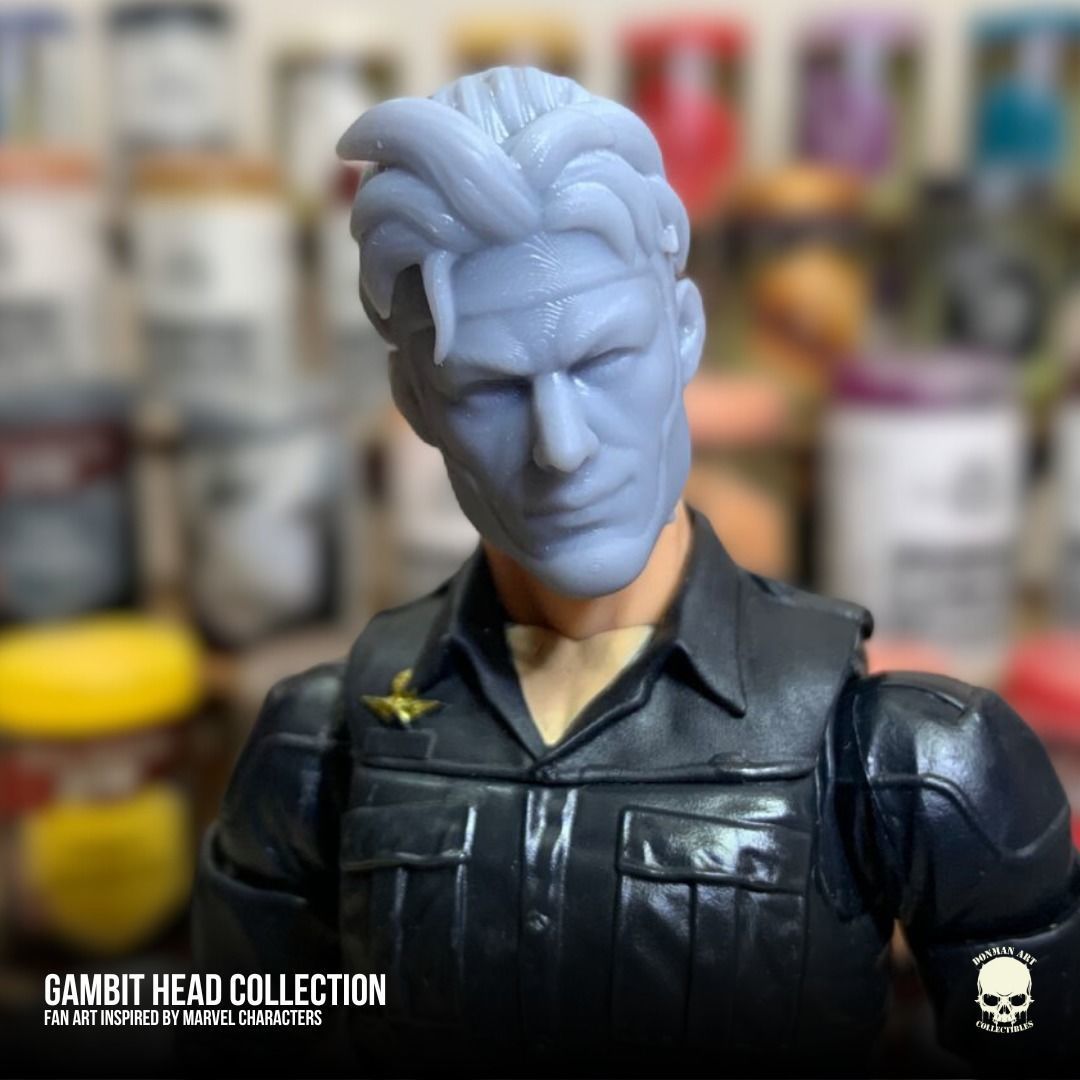Gambit fan art collection 3D printable File For Action Figures 3D print model_1