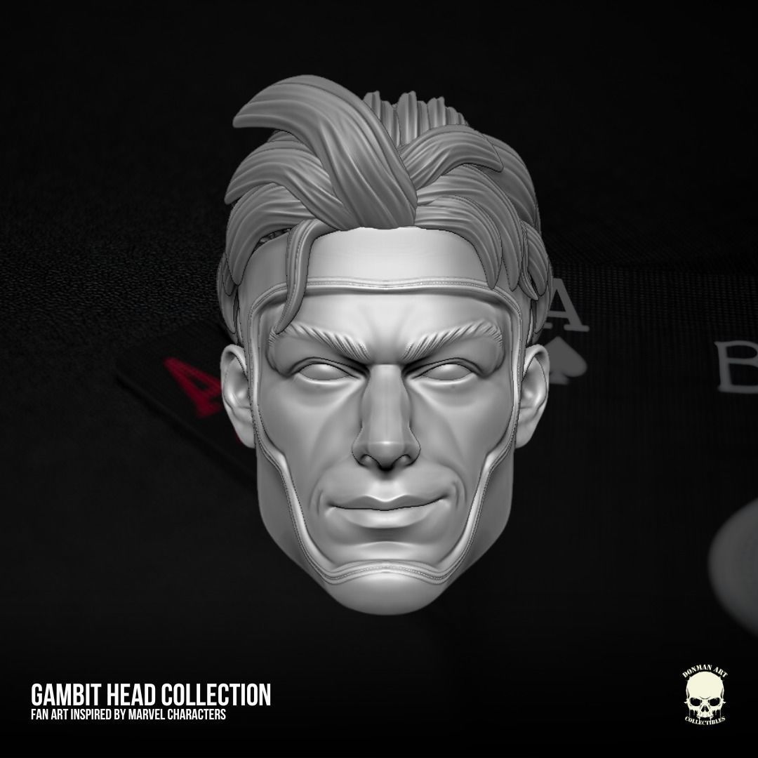 Gambit fan art collection 3D printable File For Action Figures 3D print model_22