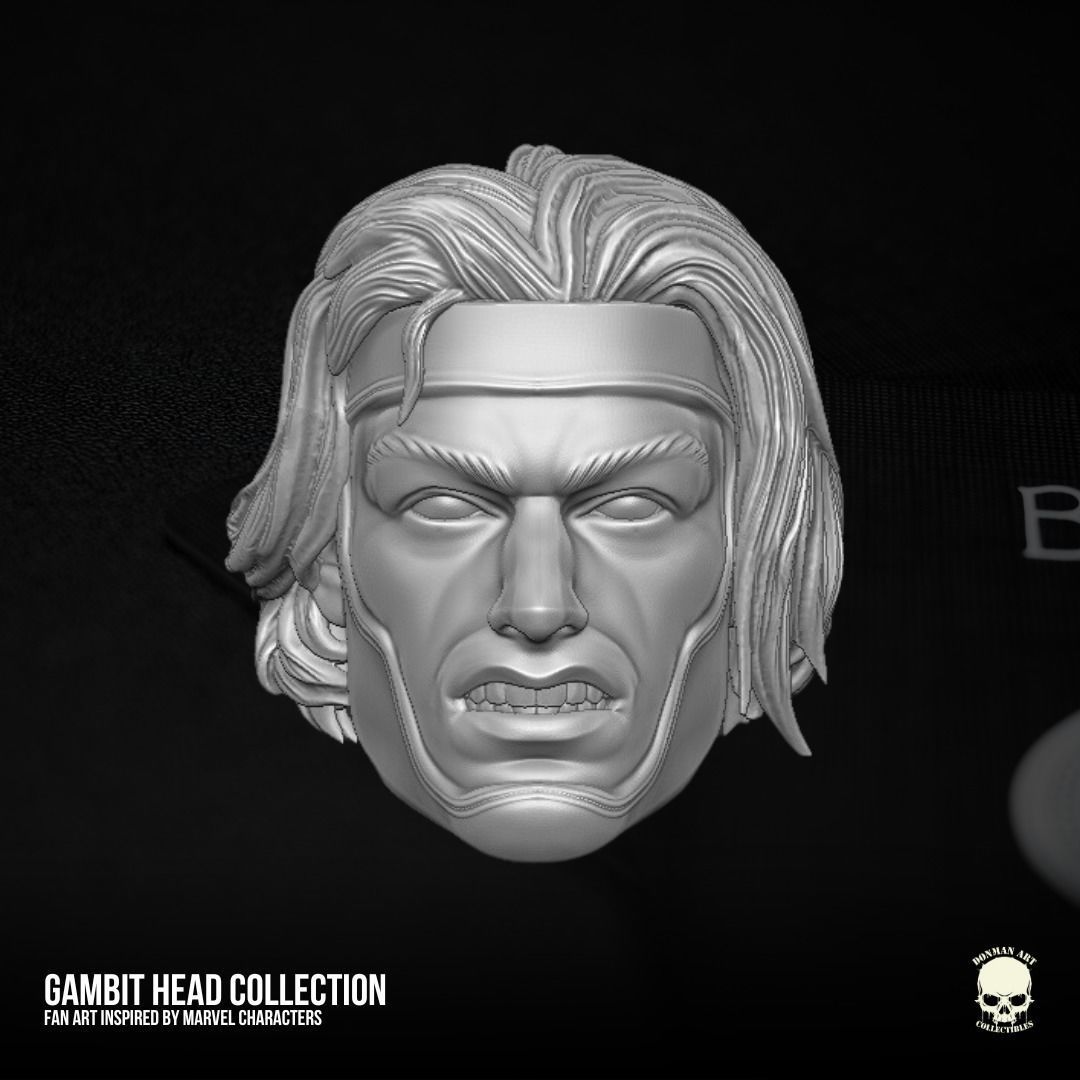 Gambit fan art collection 3D printable File For Action Figures 3D print model_21