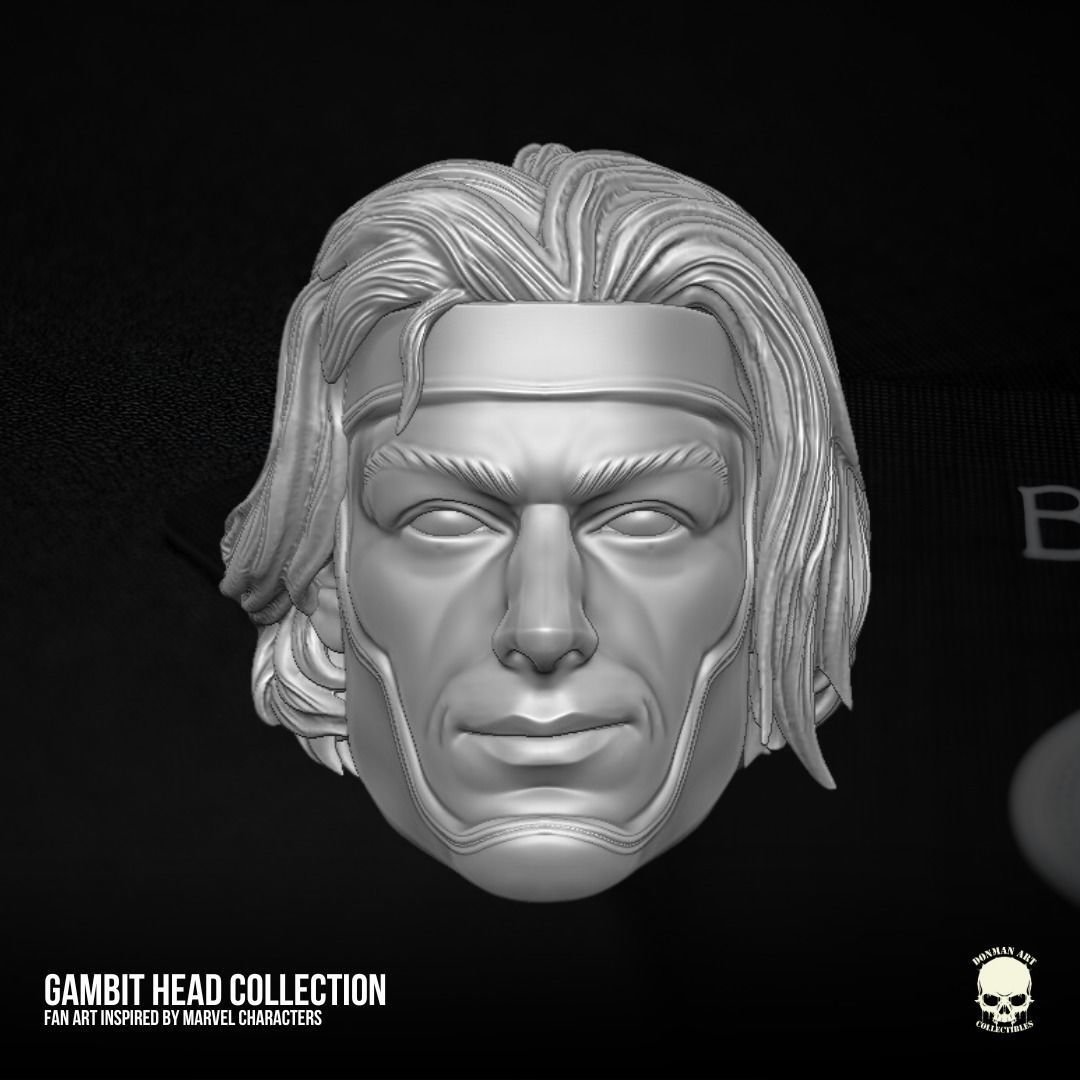 Gambit fan art collection 3D printable File For Action Figures 3D print model_15