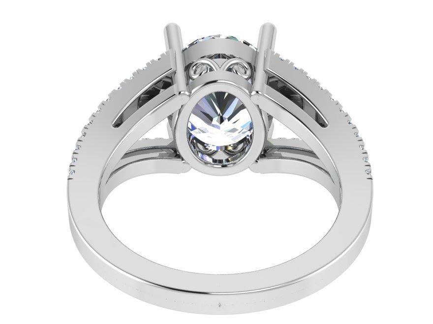 Oval Split Shank Ring 2935 3D print model_3