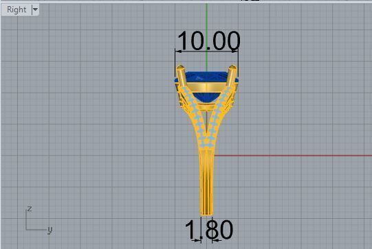 Oval Split Shank Ring 2935 3D print model_6