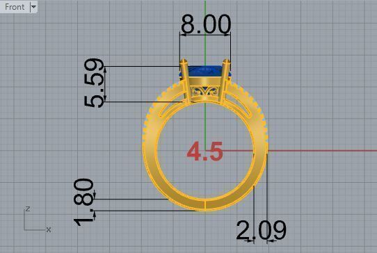 Oval Split Shank Ring 2935 3D print model_5