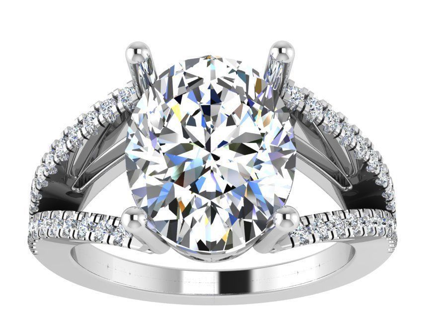 Oval Split Shank Ring 2935 3D print model_2