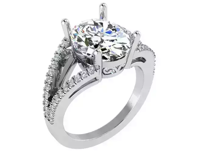 Oval Split Shank Ring 2935