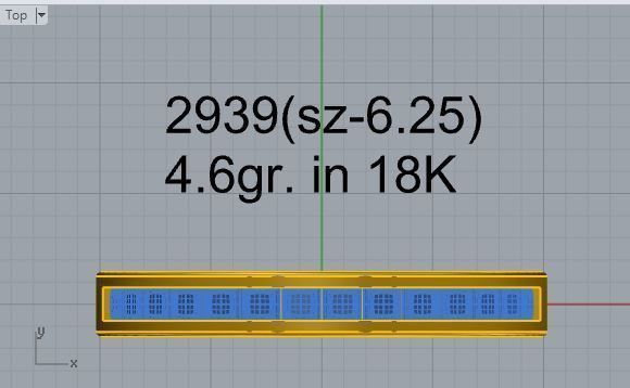 Channel Setting Band Ring 2939 3D print model_4