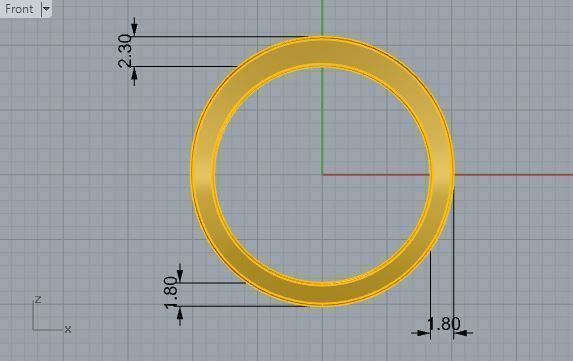 Channel Setting Band Ring 2939 3D print model_5