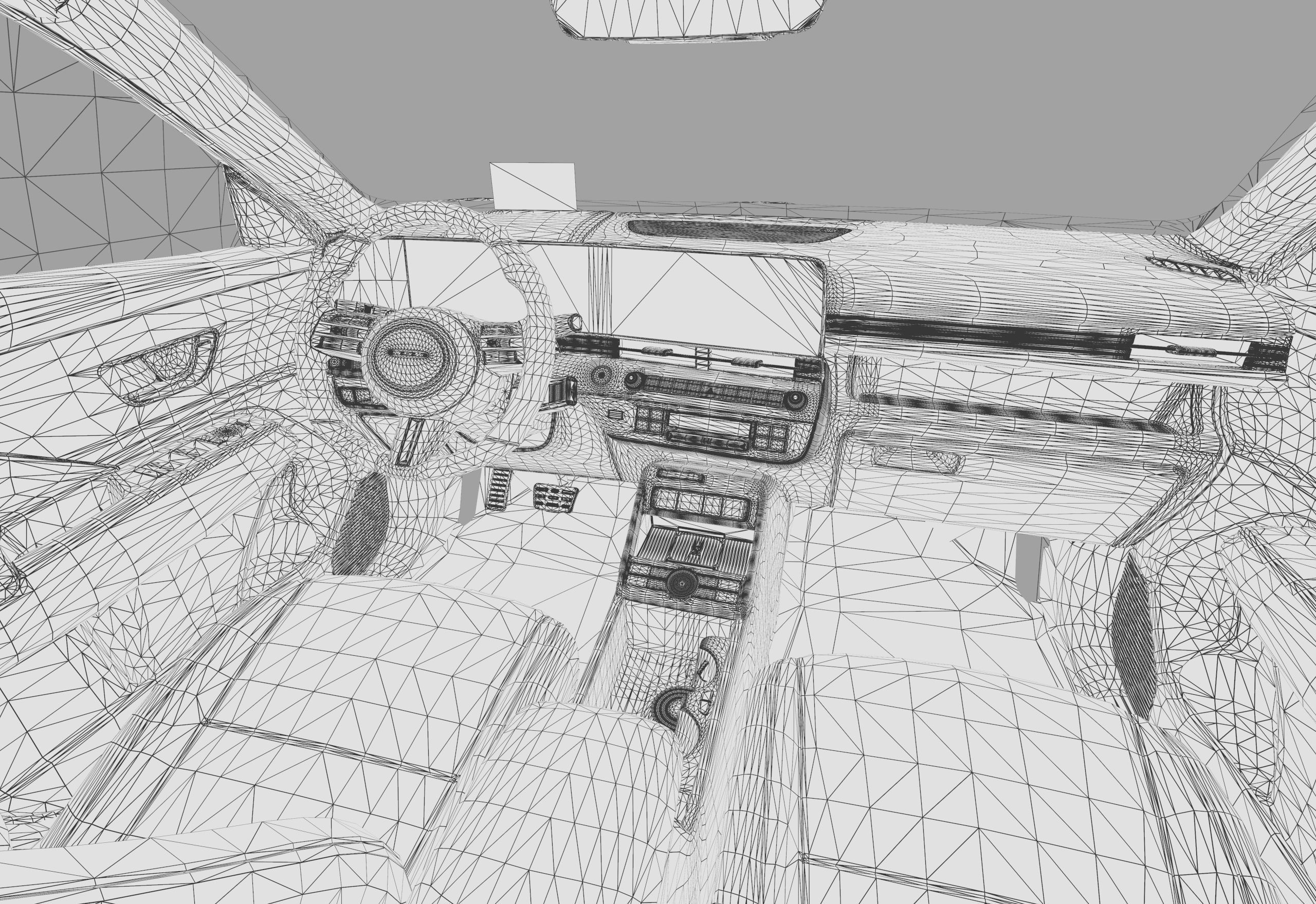 Hyundai Kona EV 2024 HQ interior 3D model_39