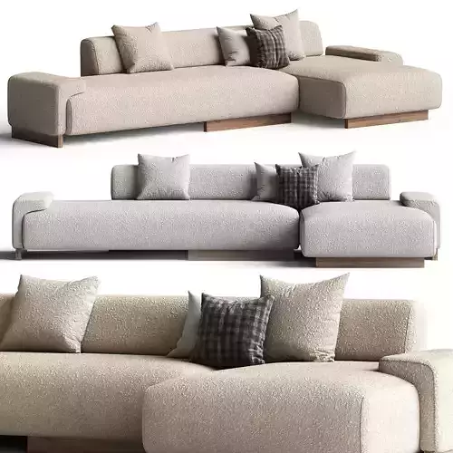 Loveland sofa by Moroso 3D model