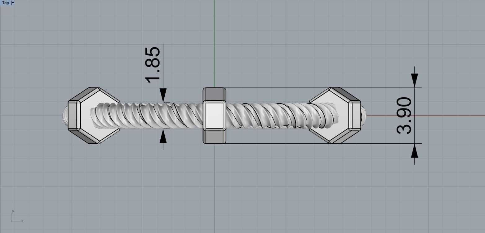 screw ring size 16 model 652 3D print model_6