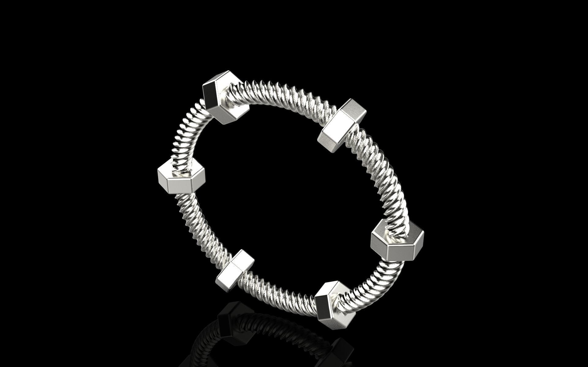 screw ring size 16 model 652 3D print model_1