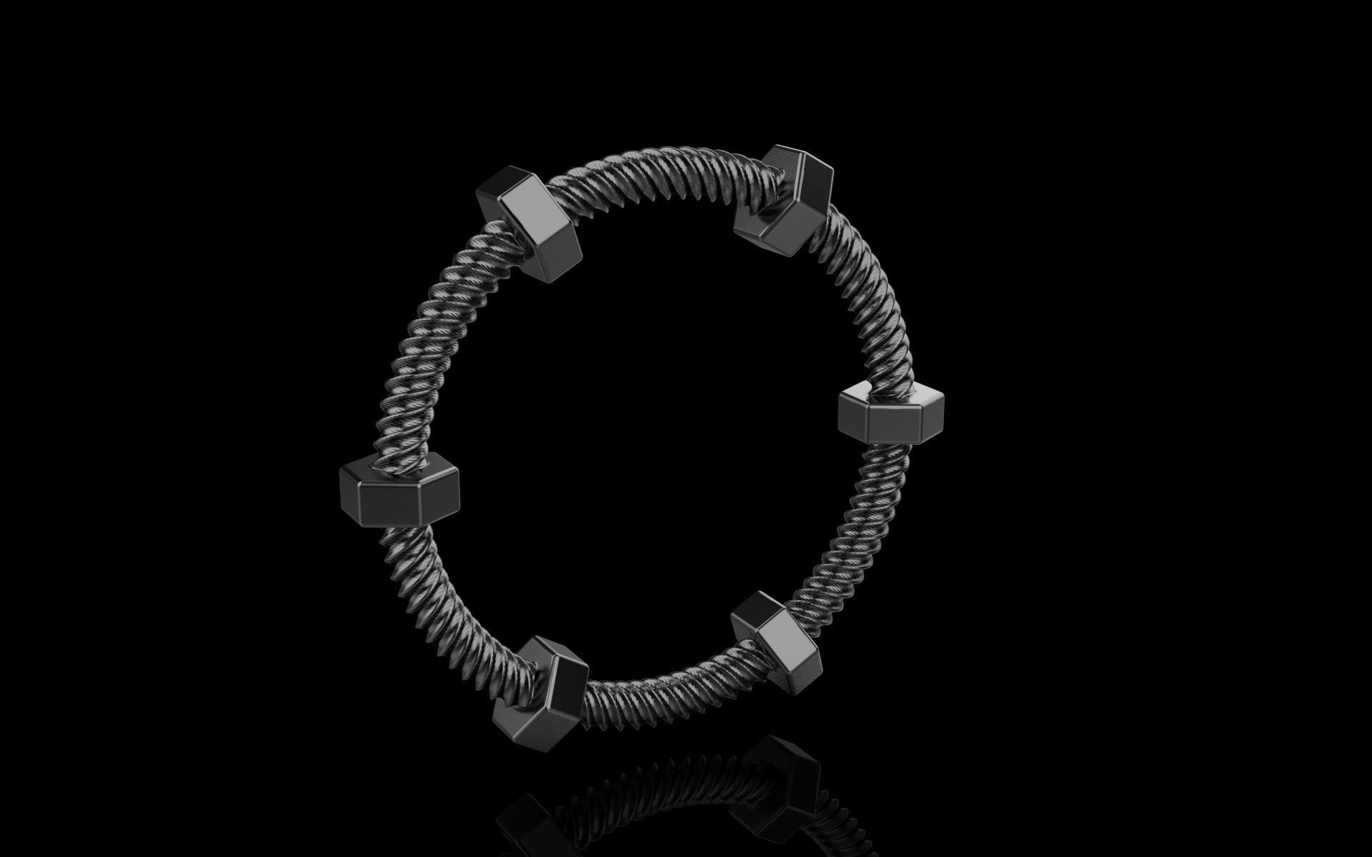 screw ring size 16 model 652 3D print model_26