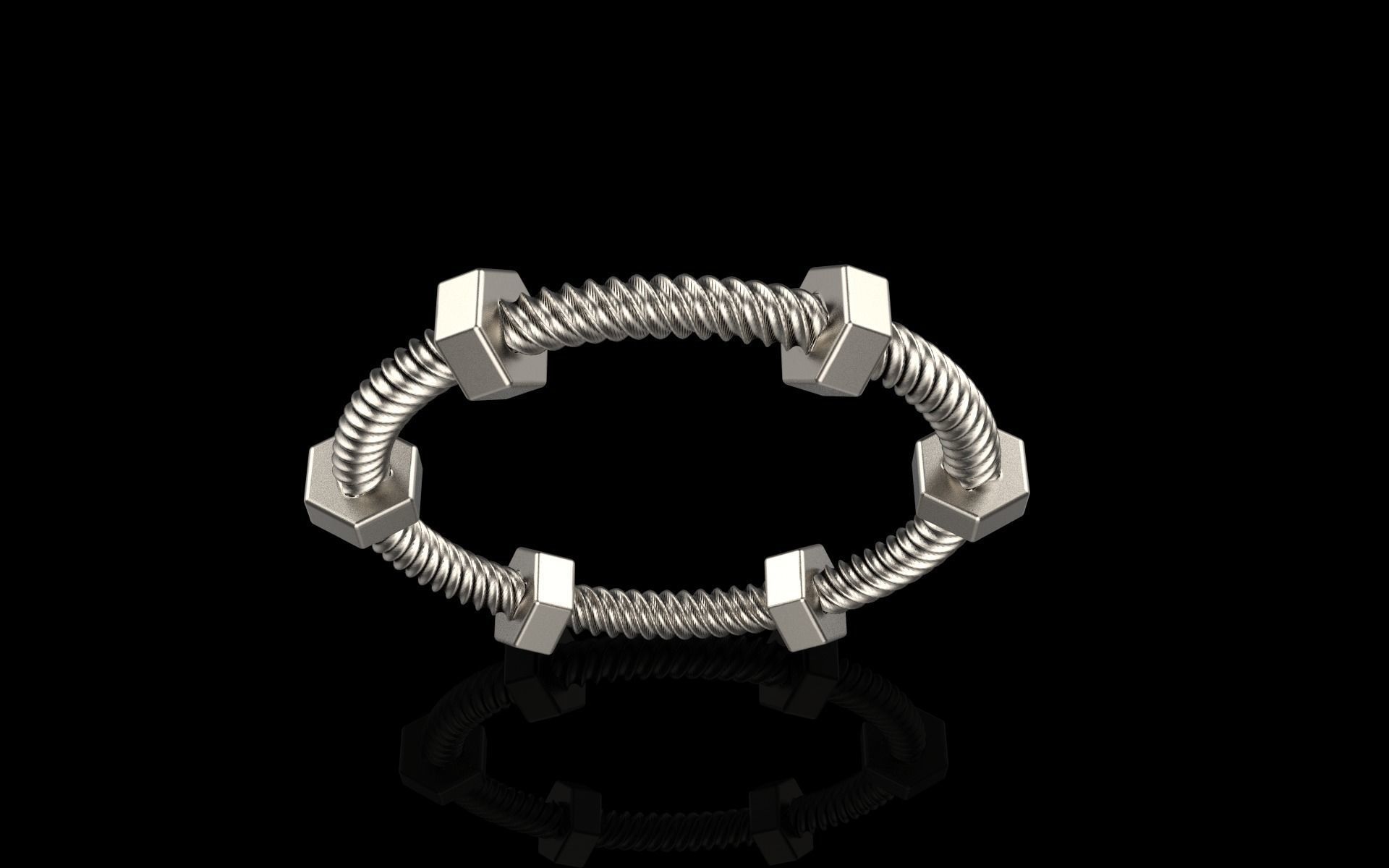 screw ring size 16 model 652 3D print model_12