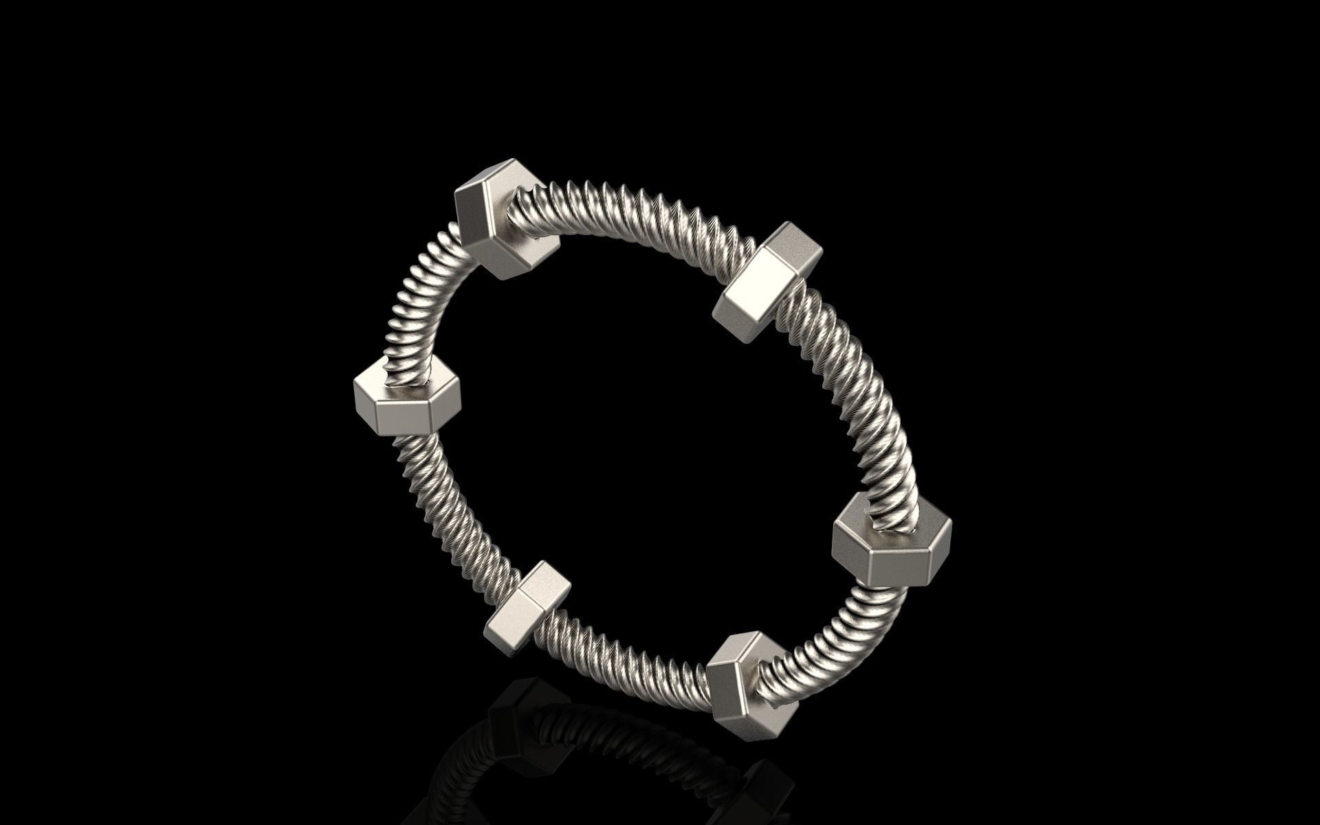 screw ring size 16 model 652 3D print model_19