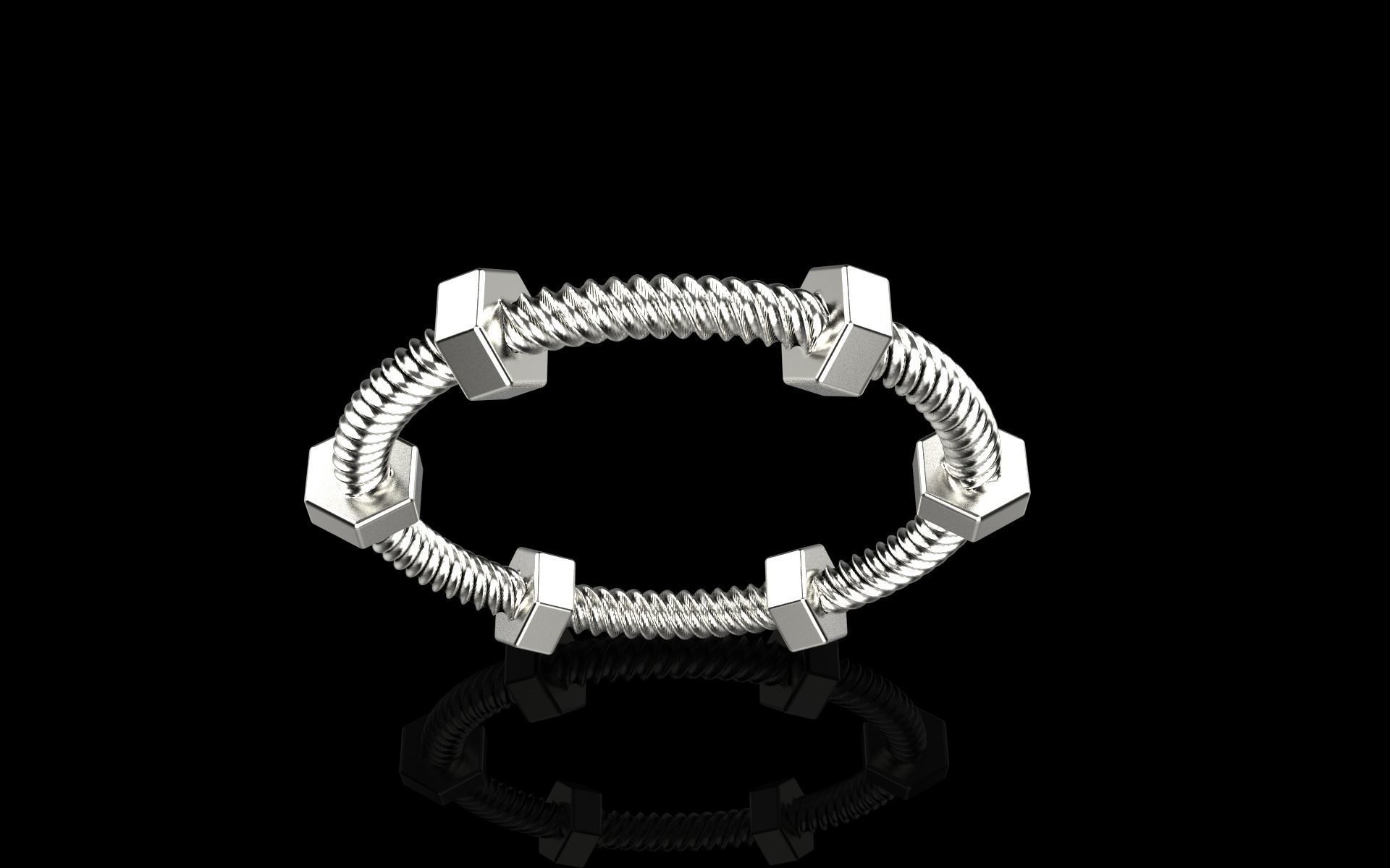 screw ring size 16 model 652 3D print model_15