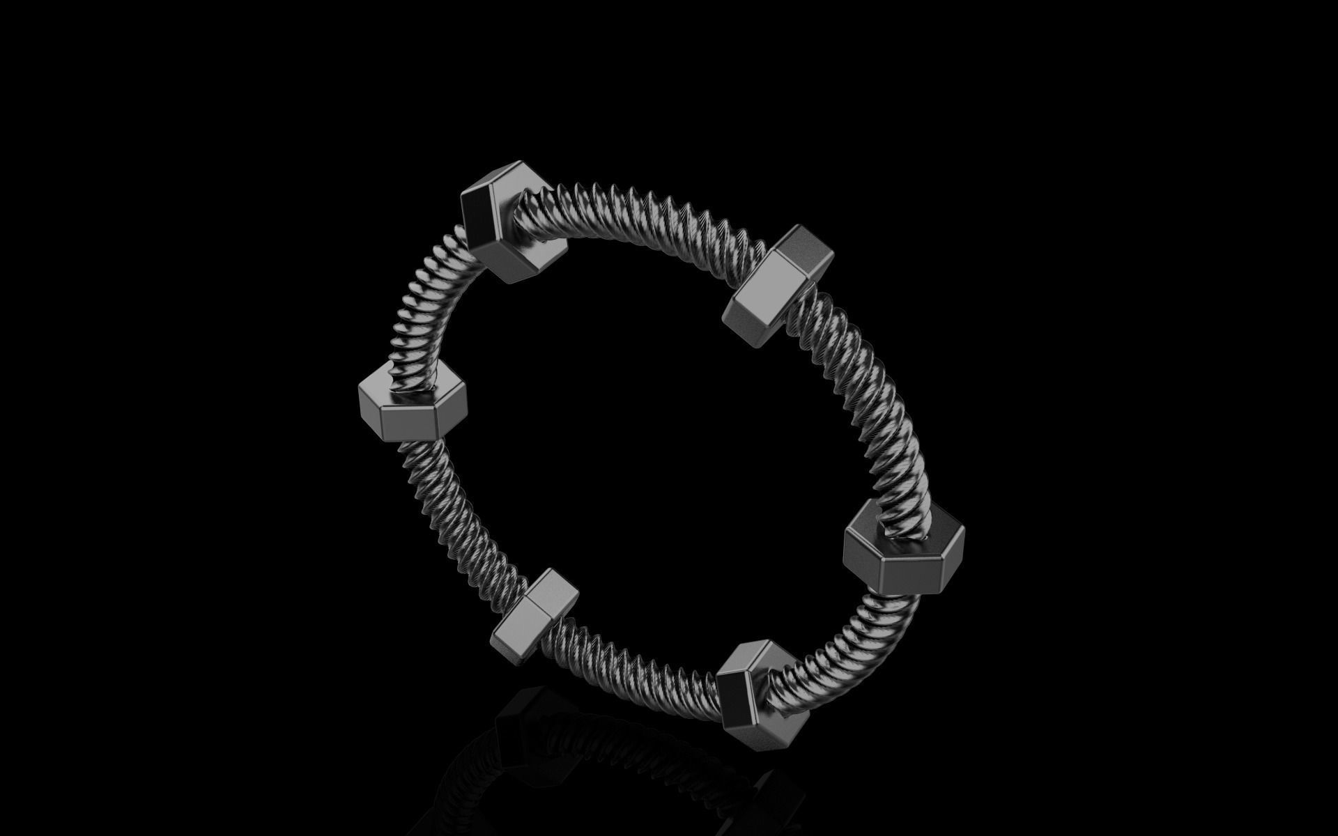 screw ring size 16 model 652 3D print model_21