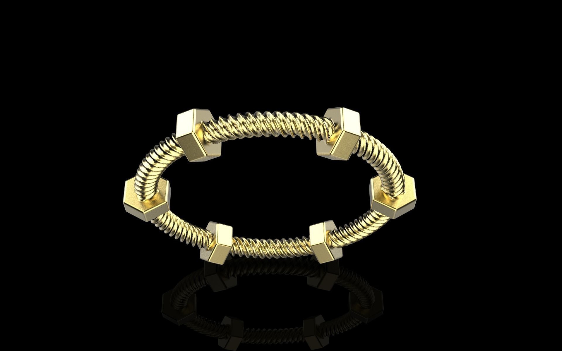 screw ring size 16 model 652 3D print model_11