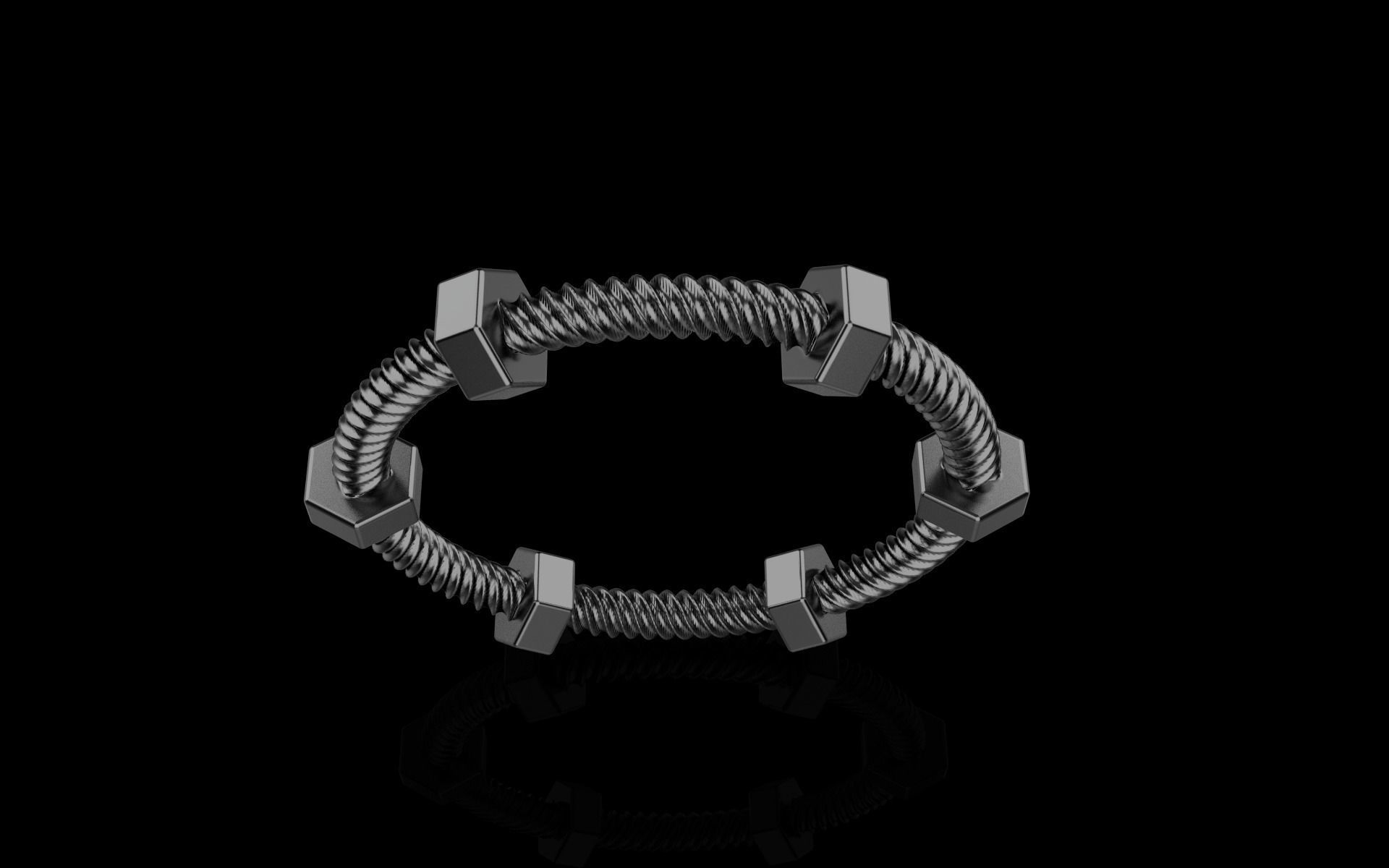 screw ring size 16 model 652 3D print model_14