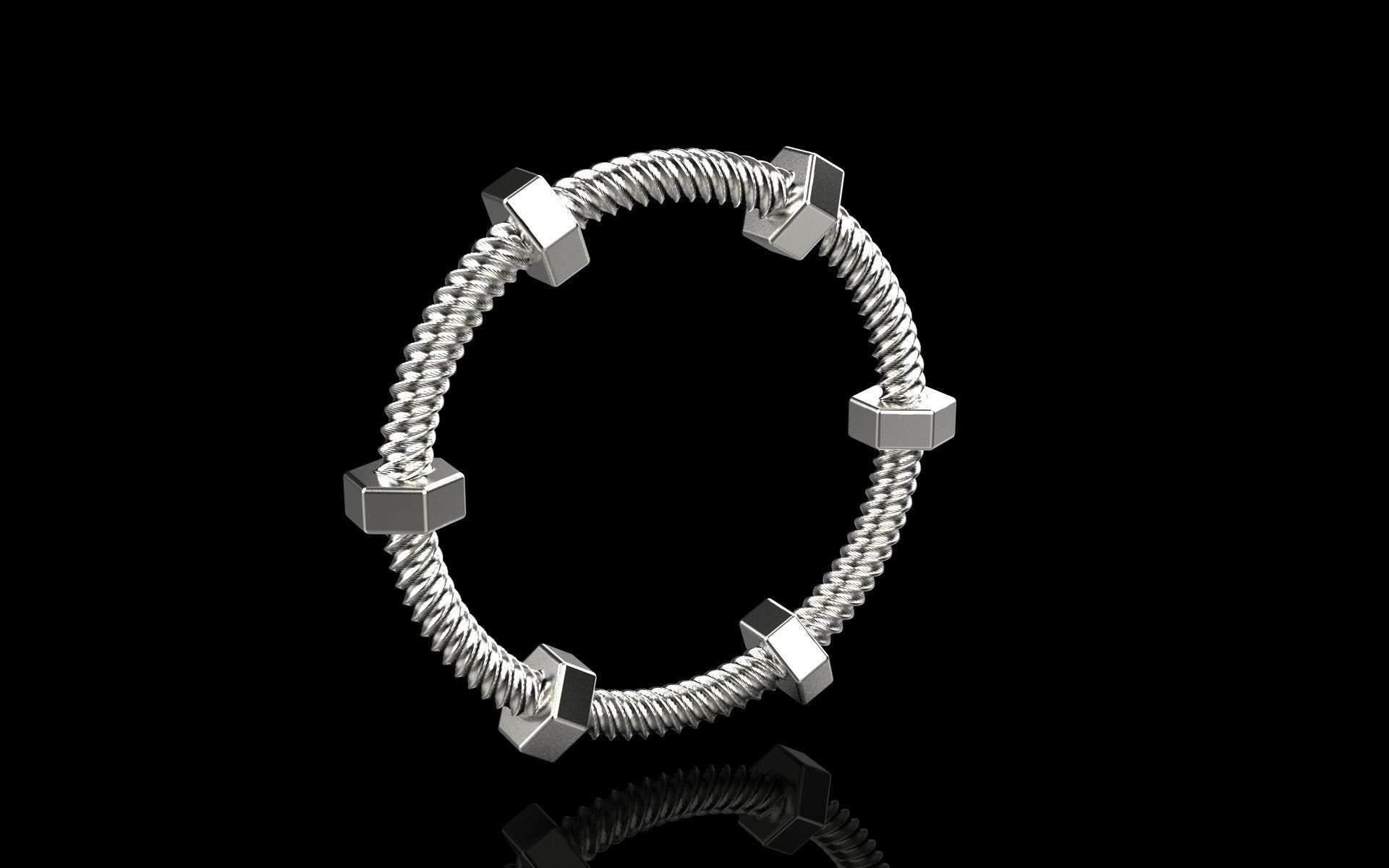 screw ring size 16 model 652 3D print model_27