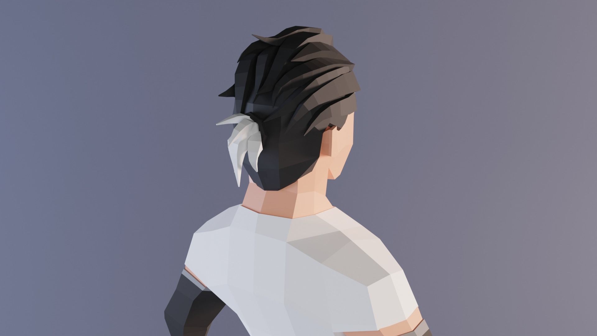 Low Poly Stylized Sporty Game Character Low-poly 3D model_5