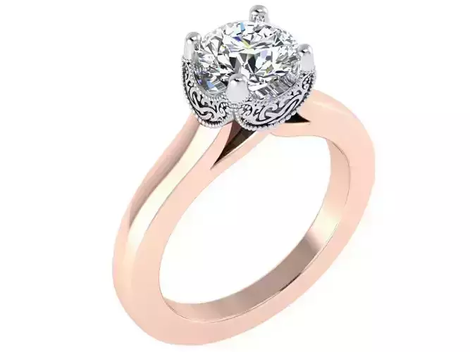 Round Diamond Solitaire Ring 2950