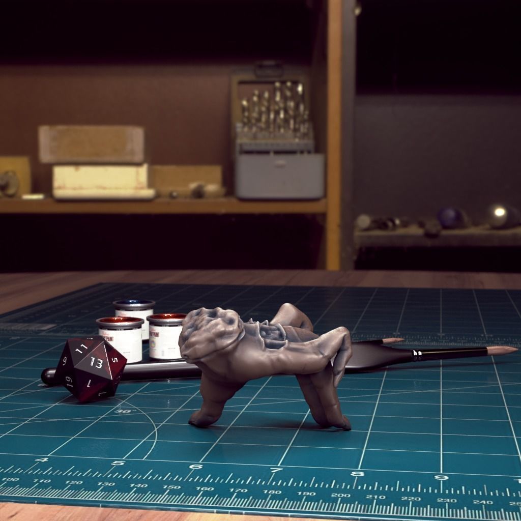 Crawling Hand 01 - Pre-Supported 3D print model_3