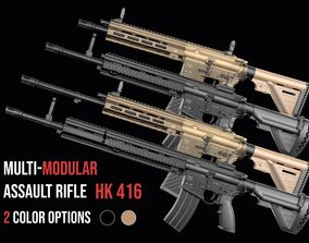 FREE HK416 M4 AR15 M16 Rifle Project free 3D model | CGTrader