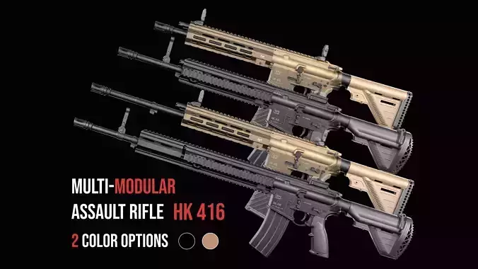 HKG3とM4 AR-15COLTモデルガンセット オリジナルセット】H&K HK416 CAG ガスガン RAL8000 Umarex製+