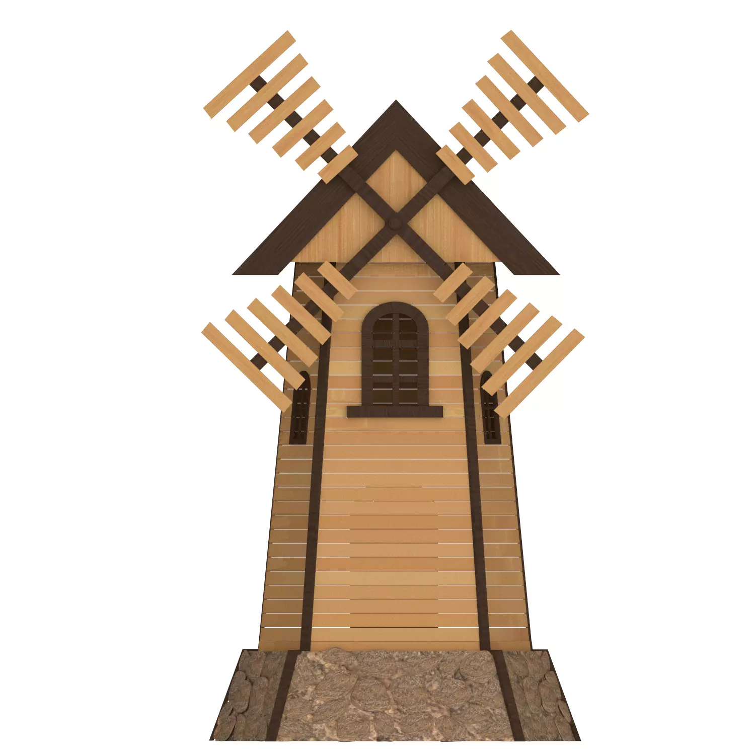 Decorative mill Free 3D model