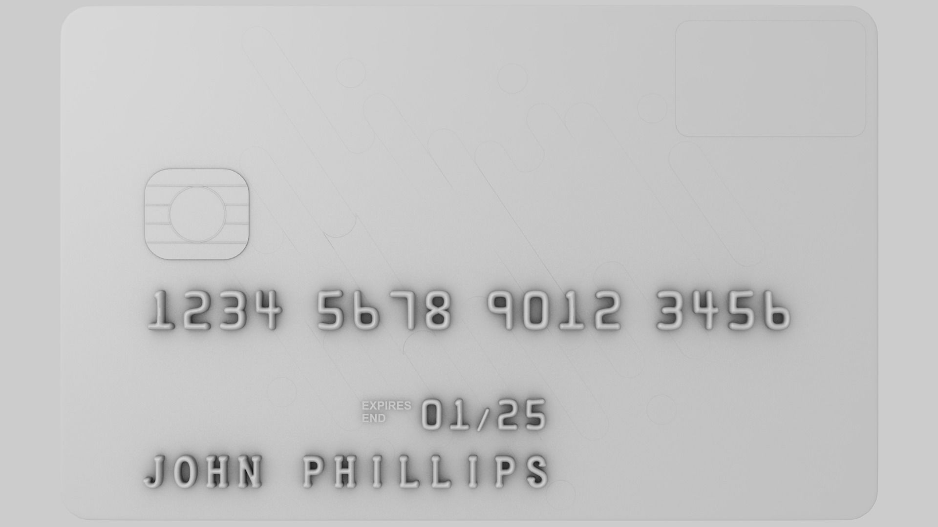 Credit Card 3D model_13