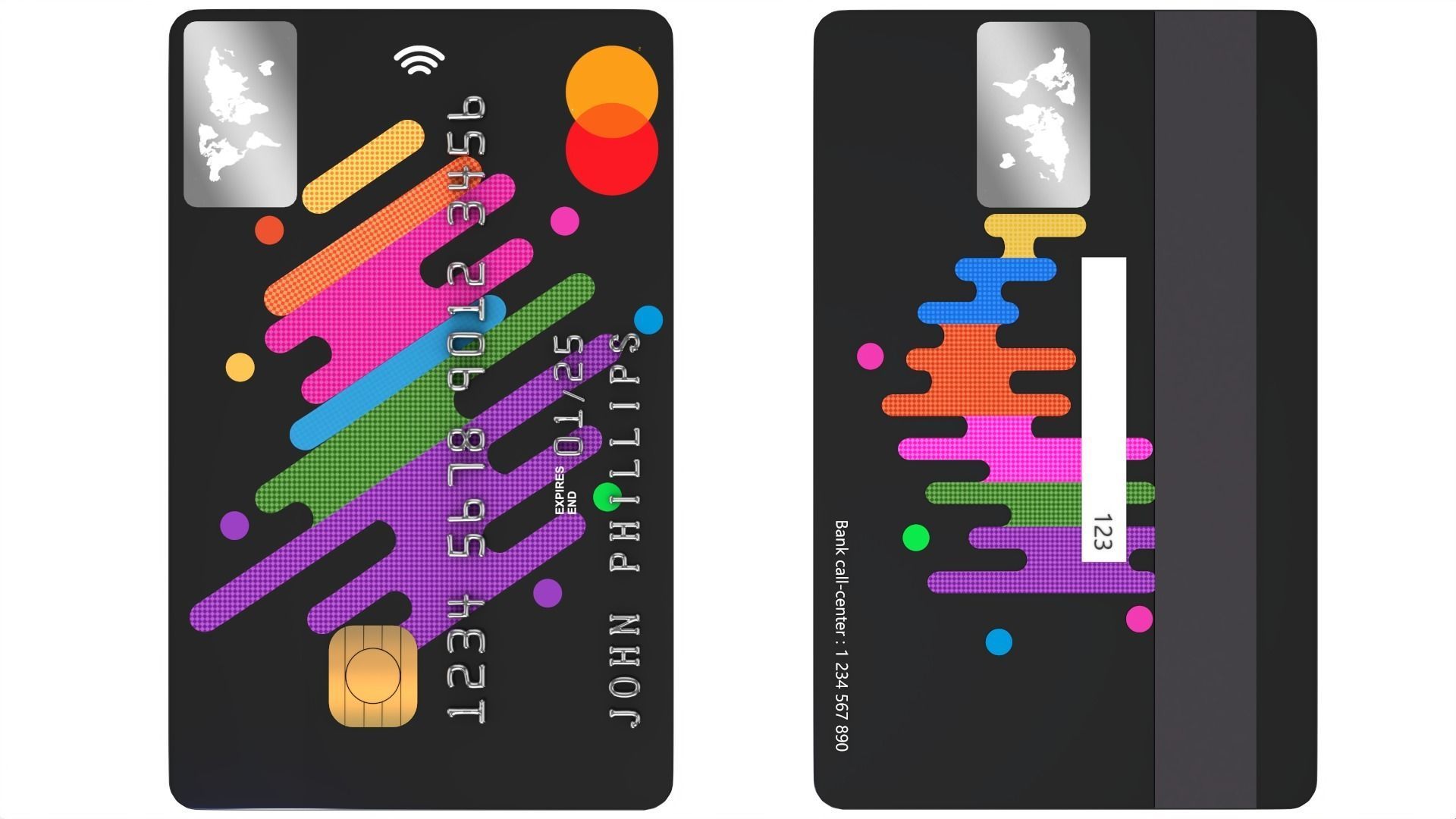 Credit Card 3D model_2