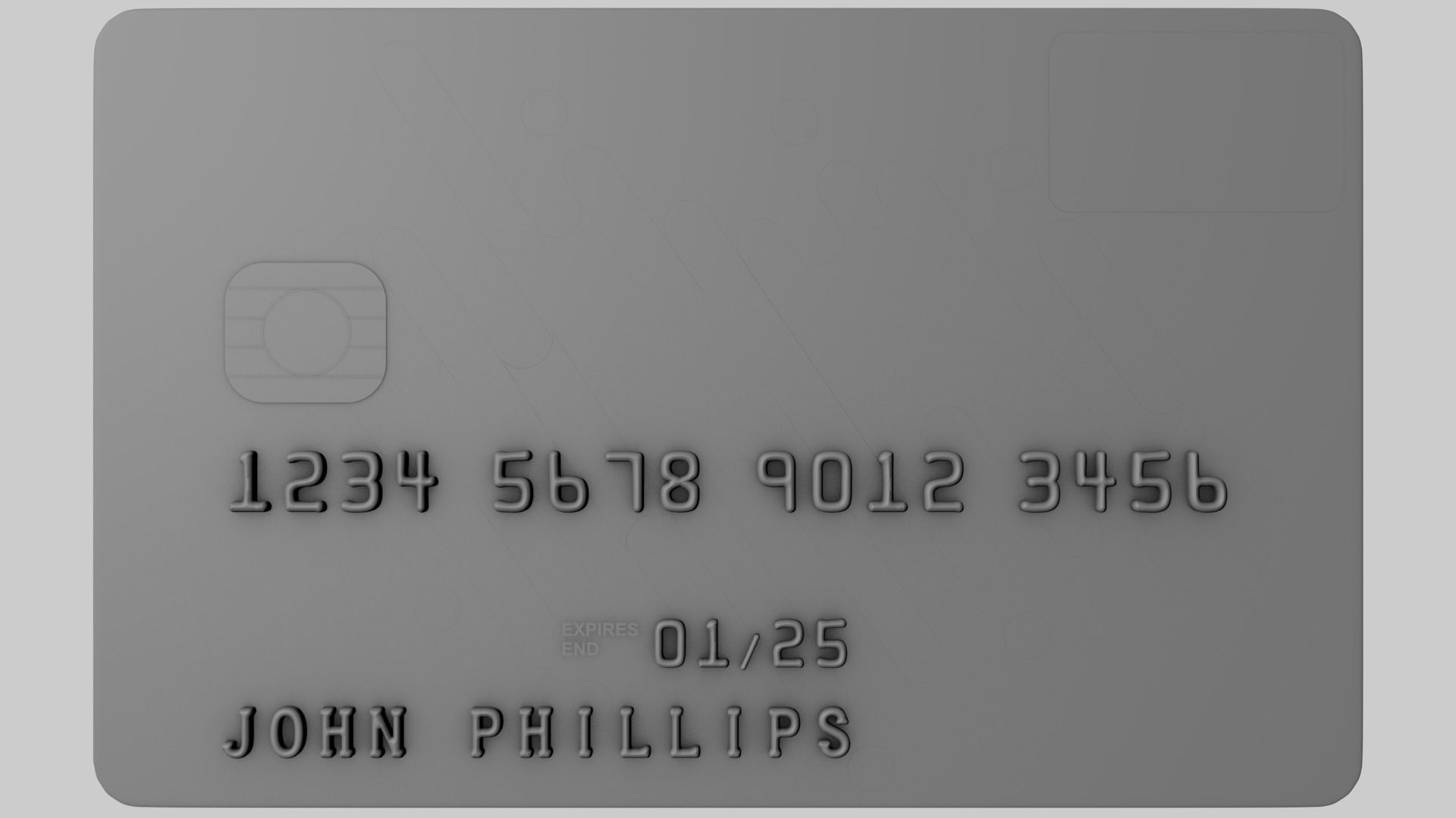 Credit Card 3D model_12