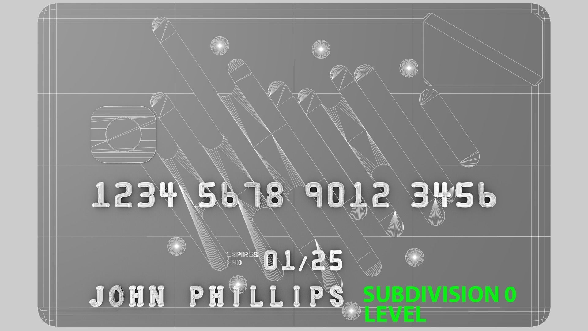 Credit Card 3D model_11