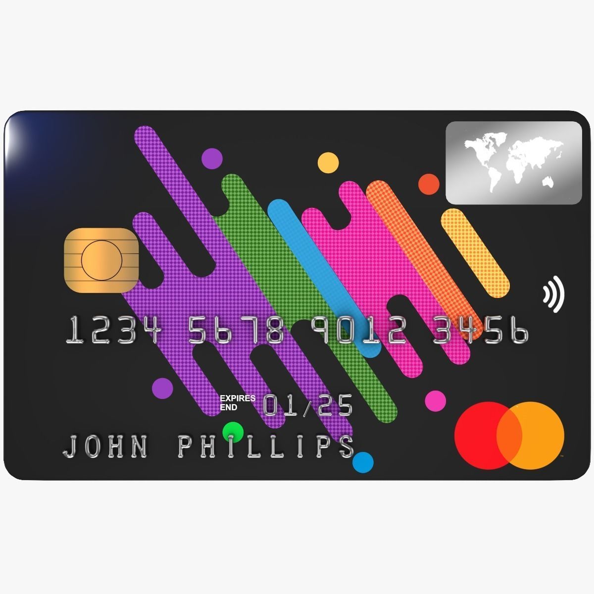 Credit Card 3D model_1