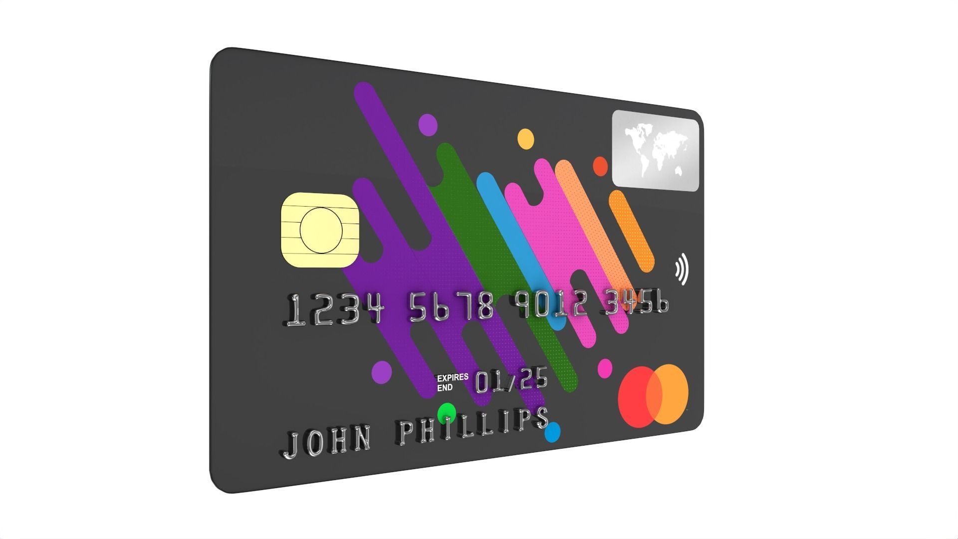 Credit Card 3D model_4