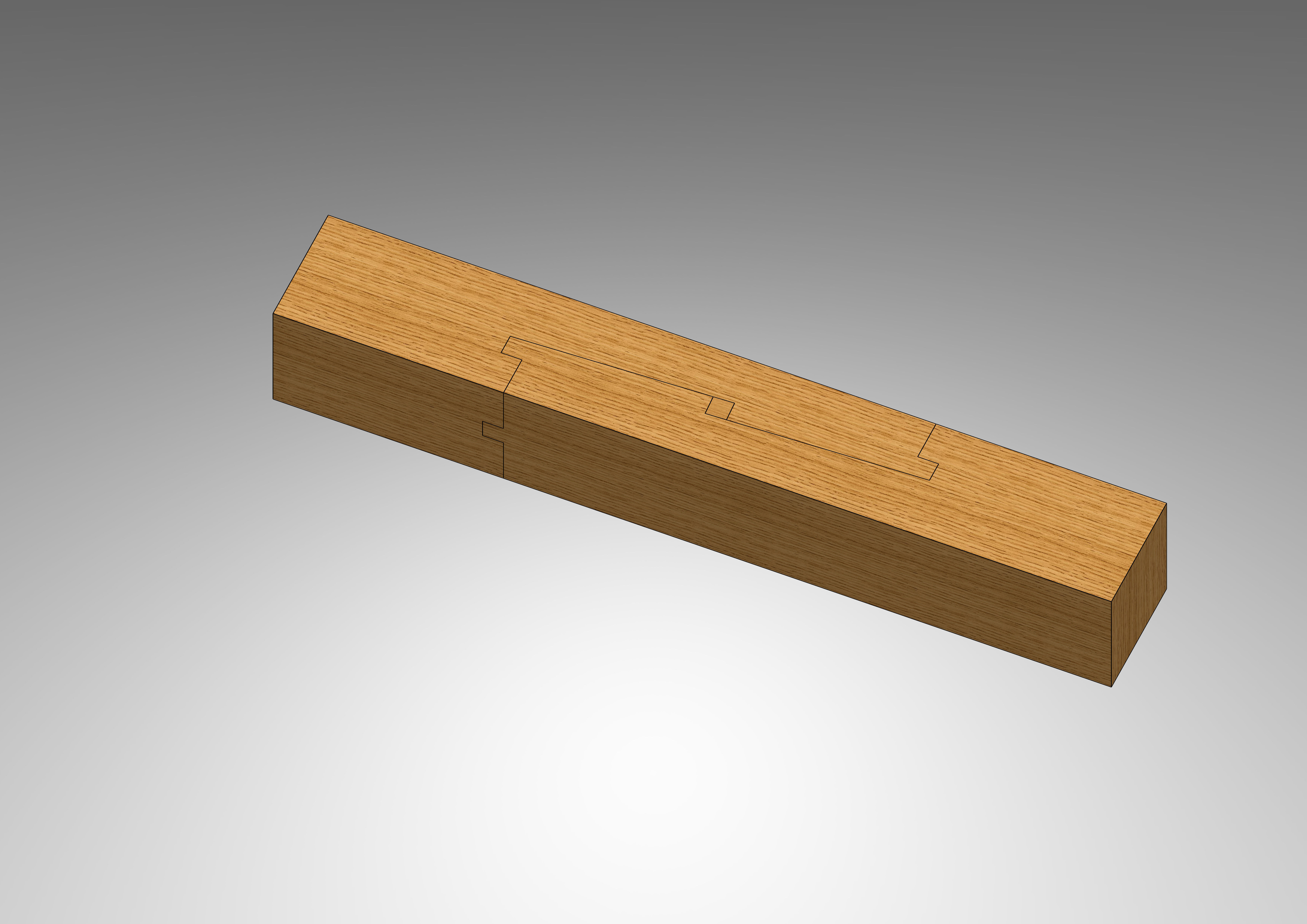 Kanawa Tsuki - Classical Japanese Wood Joint Free 3D model_1
