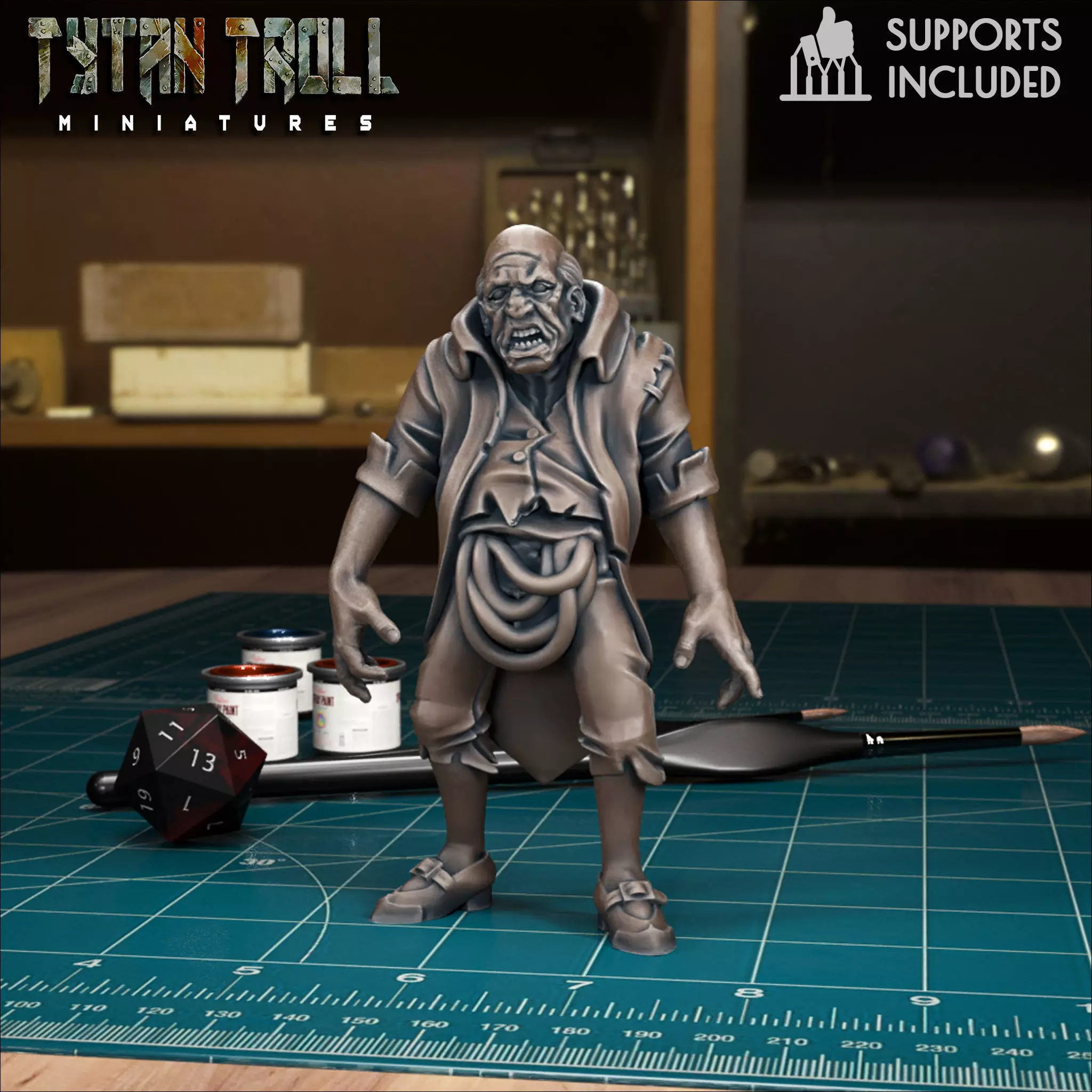 Curse Of Strahd - Ulrich - Pre-Supported 3D print model