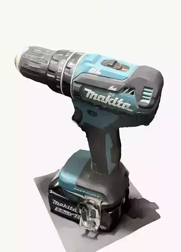 Drill makita  Low-poly 3D model