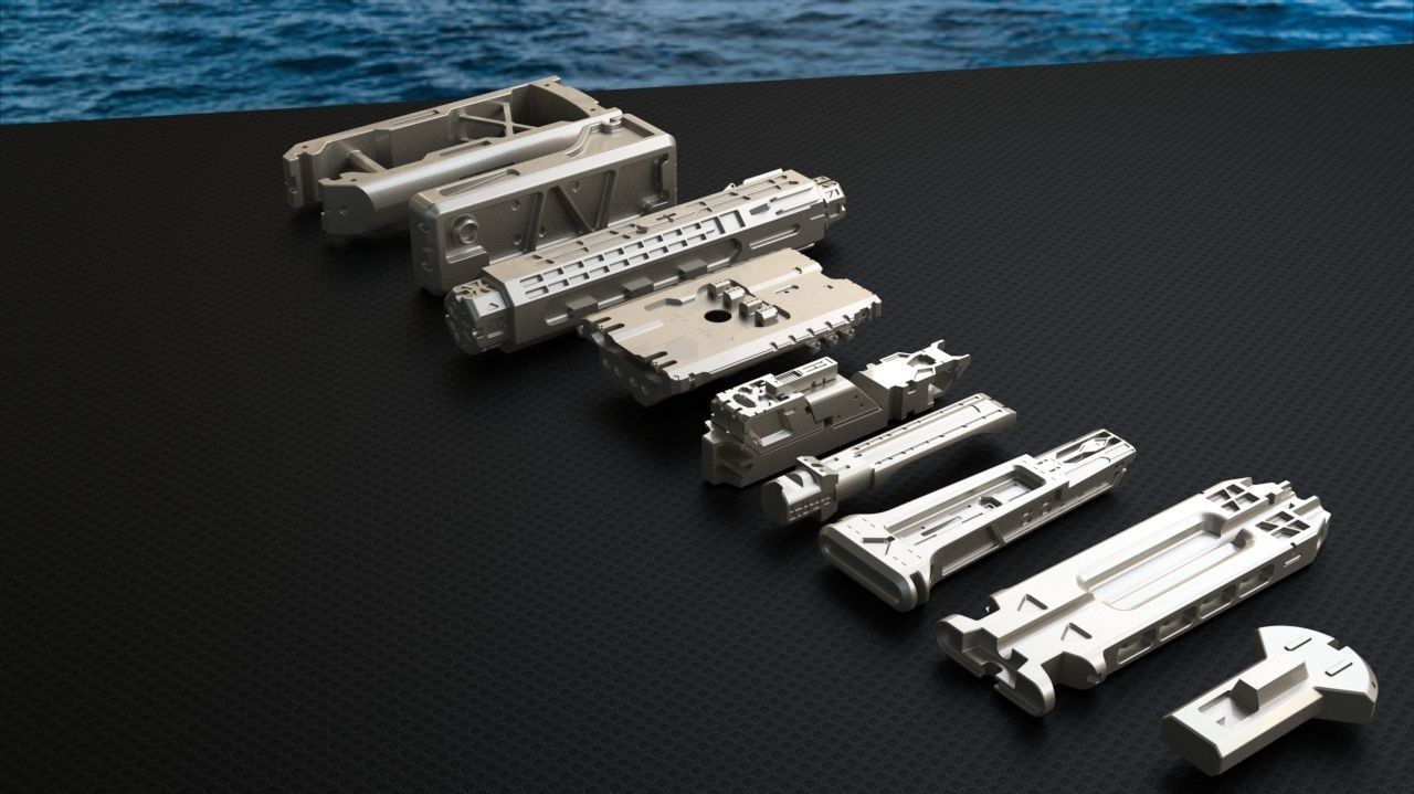 Kit  Hard surface sci fi  3D model_4