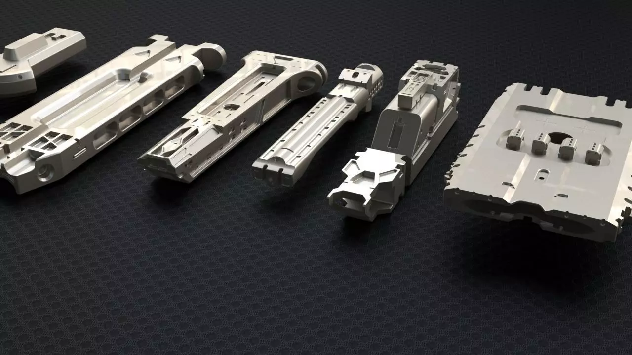 Kit  Hard surface sci fi  3D model_0