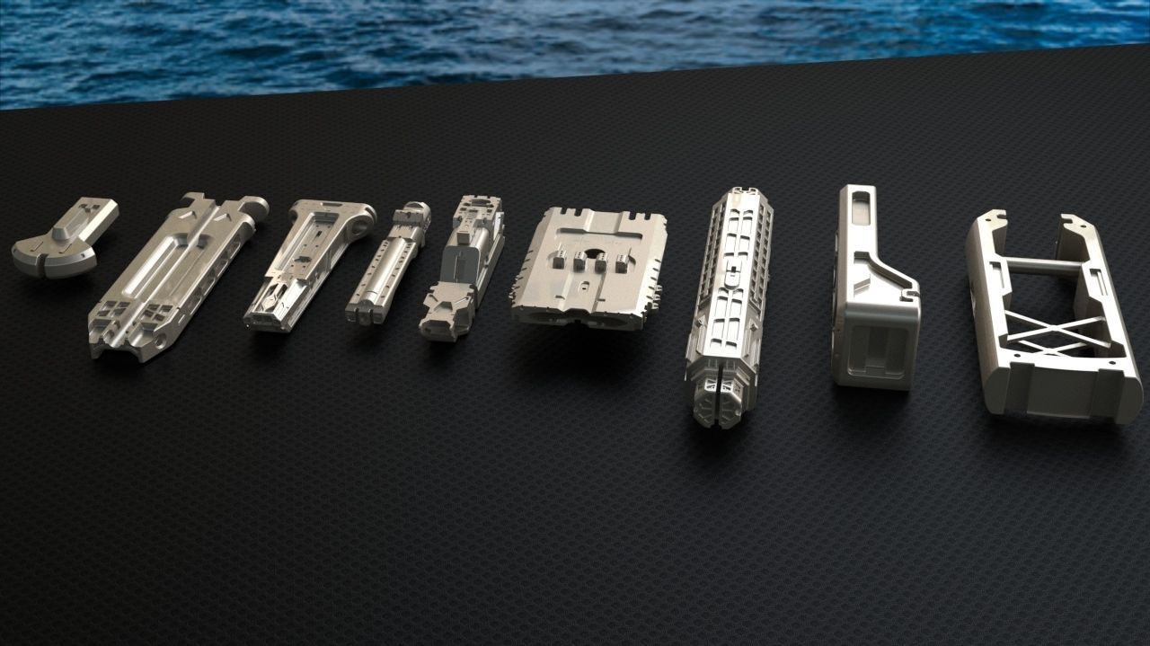 Kit  Hard surface sci fi  3D model_2