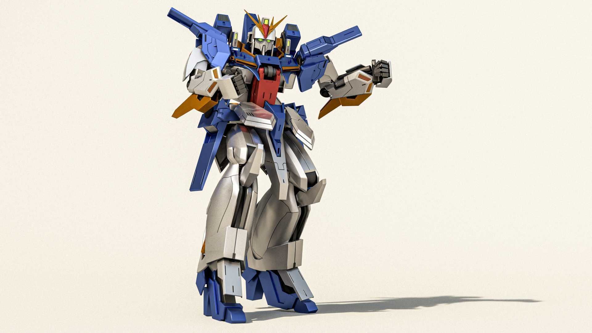 Gundam Wings 3D model_2