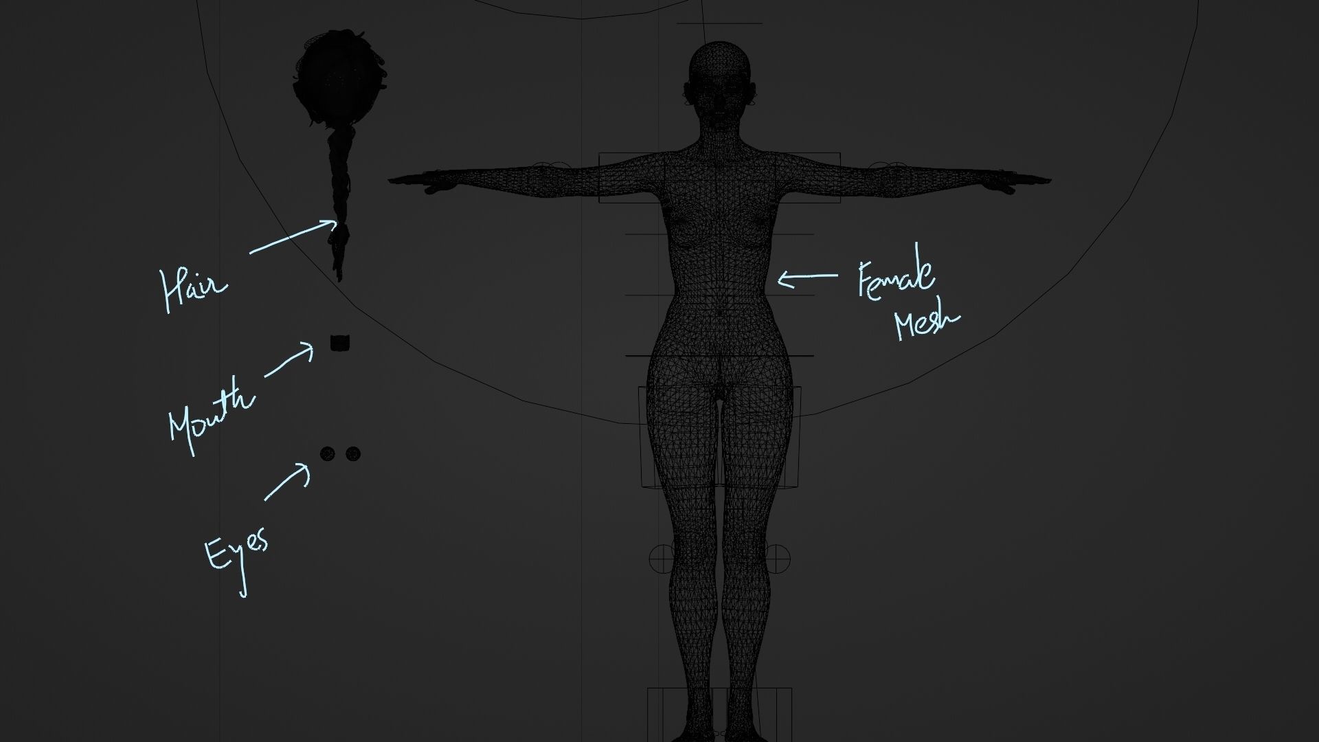 Sexy Female Character 3d Model Fully Rigged Maria Low-poly 3D model_16