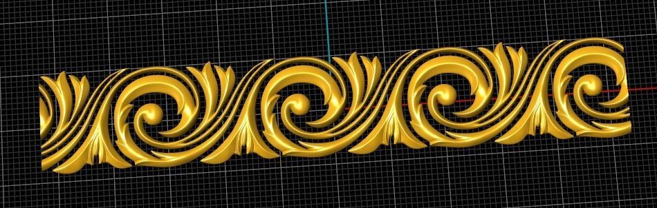 flower pattern  3D print model_11