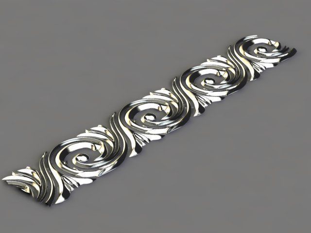 flower pattern  3D print model_13